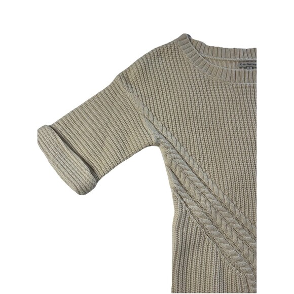 Calvin Klein Jeans Tunic Sweater NWT Small Ivory Classic - Picture 4 of 10